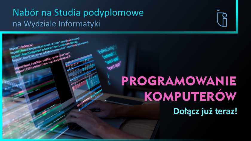 Nabór na Studia Podyplomowe Programowanie komputerów